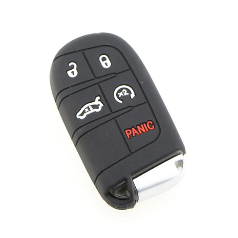 1 шт. силиконовый резиновый чехол для ключа автомобиля Jeep Renegade Hard Steel 2016 2017 Smart Remote