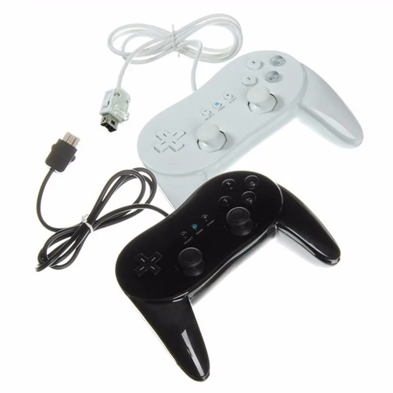 Новый классический двойной аналоговый проводной игровой контроллер Pro для Wii Remote