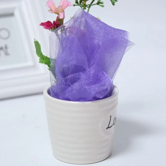 Light purple 10 м* 47 см пряжа Тюль ролл прозрачная органза со стразами день рождения, мероприятие, Вечеринка свадебные украшения Baby Shower - Цвет: Light purple