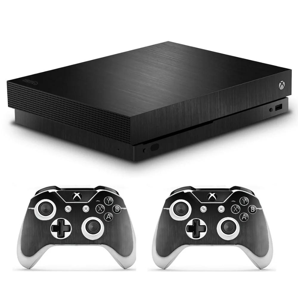 Крутые виниловые наклейки Кожа Золотой Серебряный чехол для Xbox One X консоли