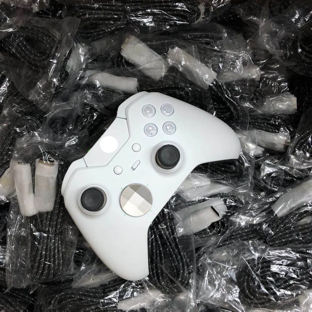 Для xbox ONE Elite контроллер корпус оболочка задняя крышка чехол LB RB Бампер Кнопка прорезиненные ручки сменный джойстик белый