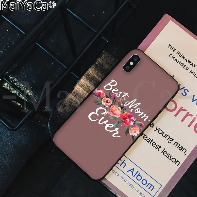 MaiYaCa лучший мама День Новинка чехол для телефона Fundas чехол для Apple iPhone 8 7 6 6S Plus X XS MAX 5 5S SE XR чехол