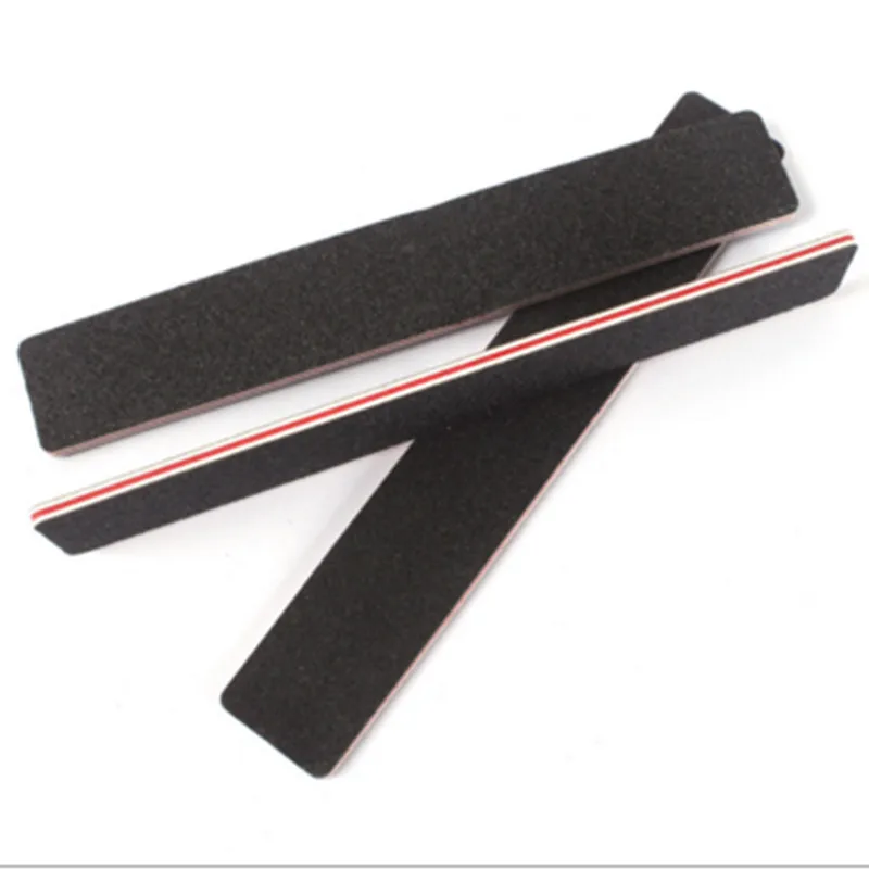 

500 Pcs Nail File Set Black Rectangle 100/180 Girt Sanding Sandpaper Nail Art Manicure Styling Tools Nail Files Buffer G0292
