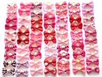 200pcslot pet dog hair bows rubber bands pet dog grooming bows pink rose red for girls dog hair accessories grooming product