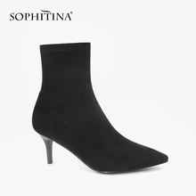 SOPHITINA/ 2019 модные весенние женские сапоги с элегантным острым