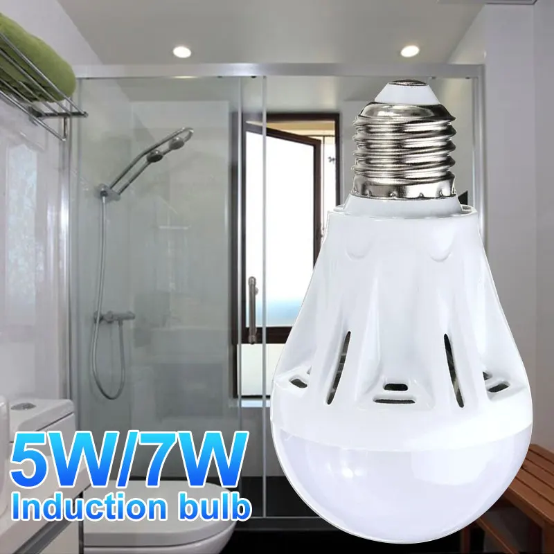 Globe Bulb Light LED Eco-Friendly Sound Control Cold White Auto Hallway Street | Лампы и освещение