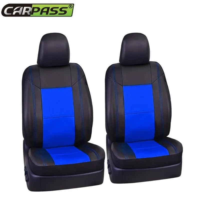 Автомобиль Новый штамповки полная кожа 2 переднего сиденья красные синие Бежевый