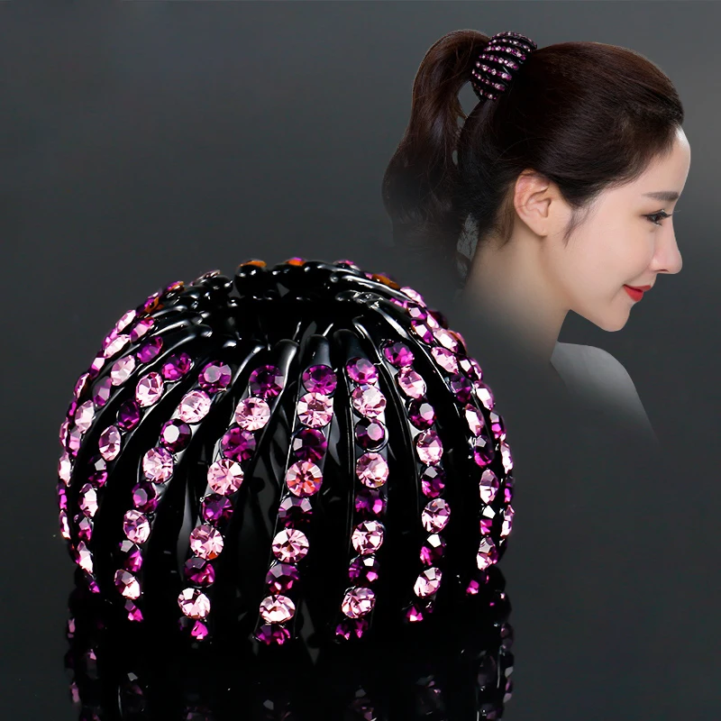 Корейская мода Птичье гнездо пластиковая повязка для волос расширяющийся хвост