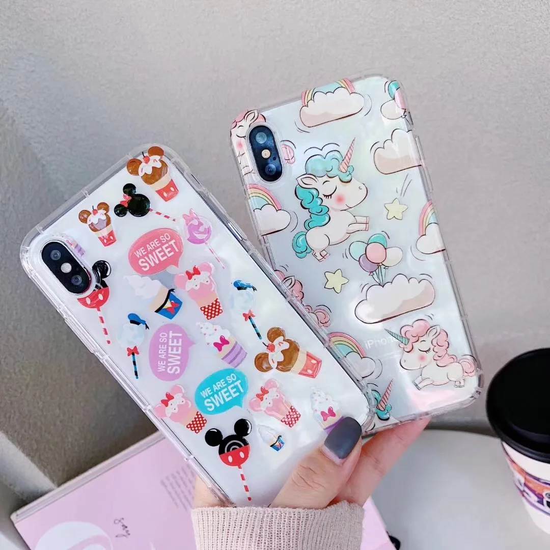 Прекрасный телефон с изображением Минни единорога чехол для iPhone 7 8 66 6s plus x xs max xr
