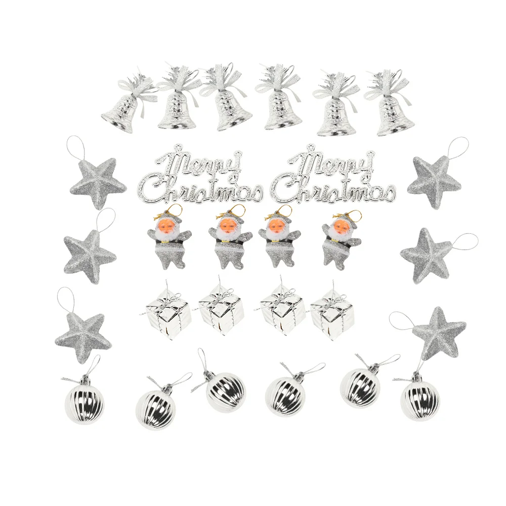 28-in-1 Christmas Decoration Pendant Suit Wall Hangings Ornaments New Year Festival Party Home Z30 | Дом и сад