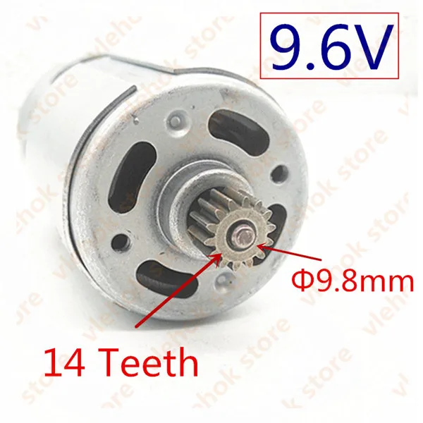 14Teeth 9.6V 9.8mm 9 т 11 зубов 13 зубов 14 зубов 15 зубов RS550 10,8 в 12 В 14,4 в 18 в для BOSCH DeWALT HITACHI MAKITA METABO Milwaukee Hilti Ryobi мотор - Цвет: 14Teeth 9.6V 9.8mm
