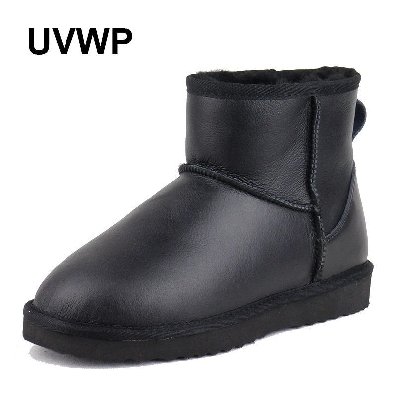 UVWP/новые модные зимние ботинки на натуральном меху женские из 100% натуральной