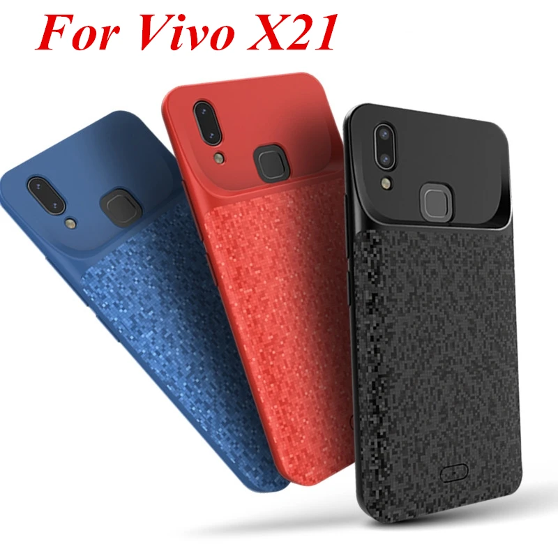Чехол для Vivo X21 Батарея чехол 5000 мАч Внешний Смарт Капа Зарядное устройство