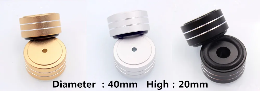 40x20mm S-009 все алюминиевые 1 комплект/4 шт. усилитель мощности шок ноги подушка динамик/CD плеер/сабвуфер шок ноги - Цвет: 40x20mm