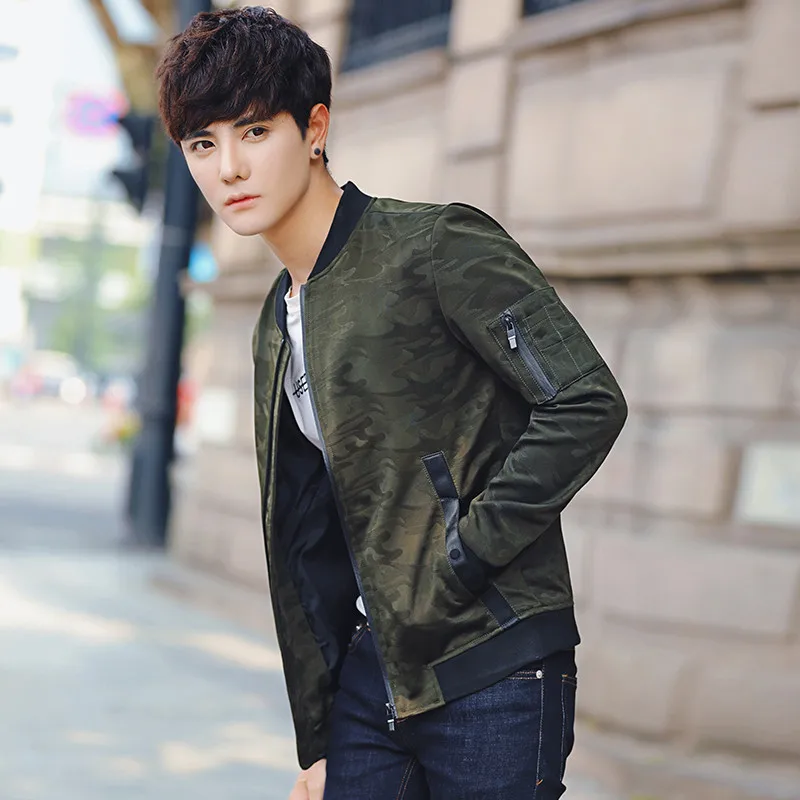 Для мужчин куртка Весна и осень 2018 Новая красивая Корейская версия Повседневная