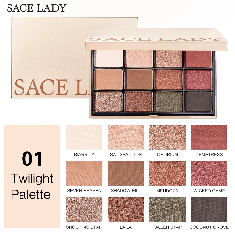 SACE LADY Мерцающая новая палитра теней для век макияж блестящие тени Палитра