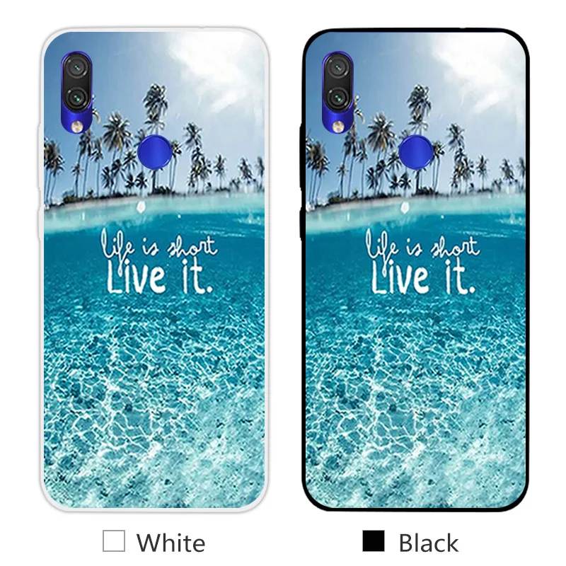 20 Для Xiaomi Redmi Note 7 TPU прозрачный силиконовый ультра тонкий чехол Дизайн Улыбка телефонные чехлы для Redmi Note 7 задняя матовая крышка - Цвет: 20