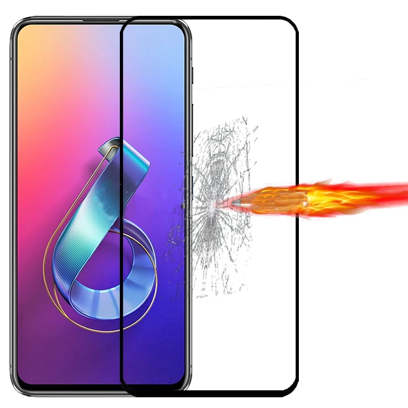Защитное стекло для экрана Asus Zenfone 6 ZS630KL из закаленного стекла 6Z 2019 | Мобильные