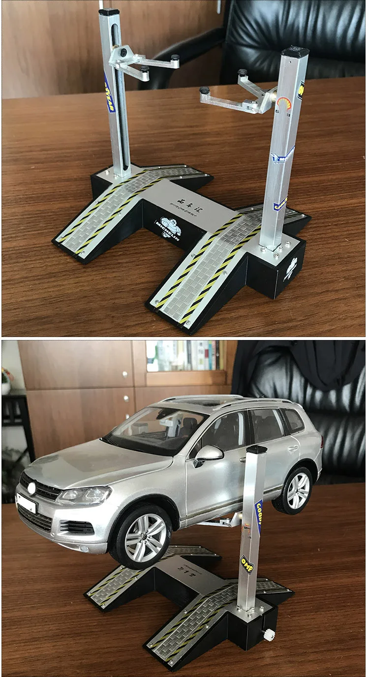 1:18 сплав модель автомобиля обслуживание сцена гараж ремонт подъемная станция DIY сцена