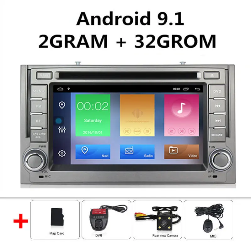Car dvd Camera DVR 2din Android 9,1 автомобильный dvd мультимедийный плеер радио для hyundai H1 grand starex 2007- gps Навигация DVD Радио FM WiFi BT USB - Цвет: Car dvd Camera DVR