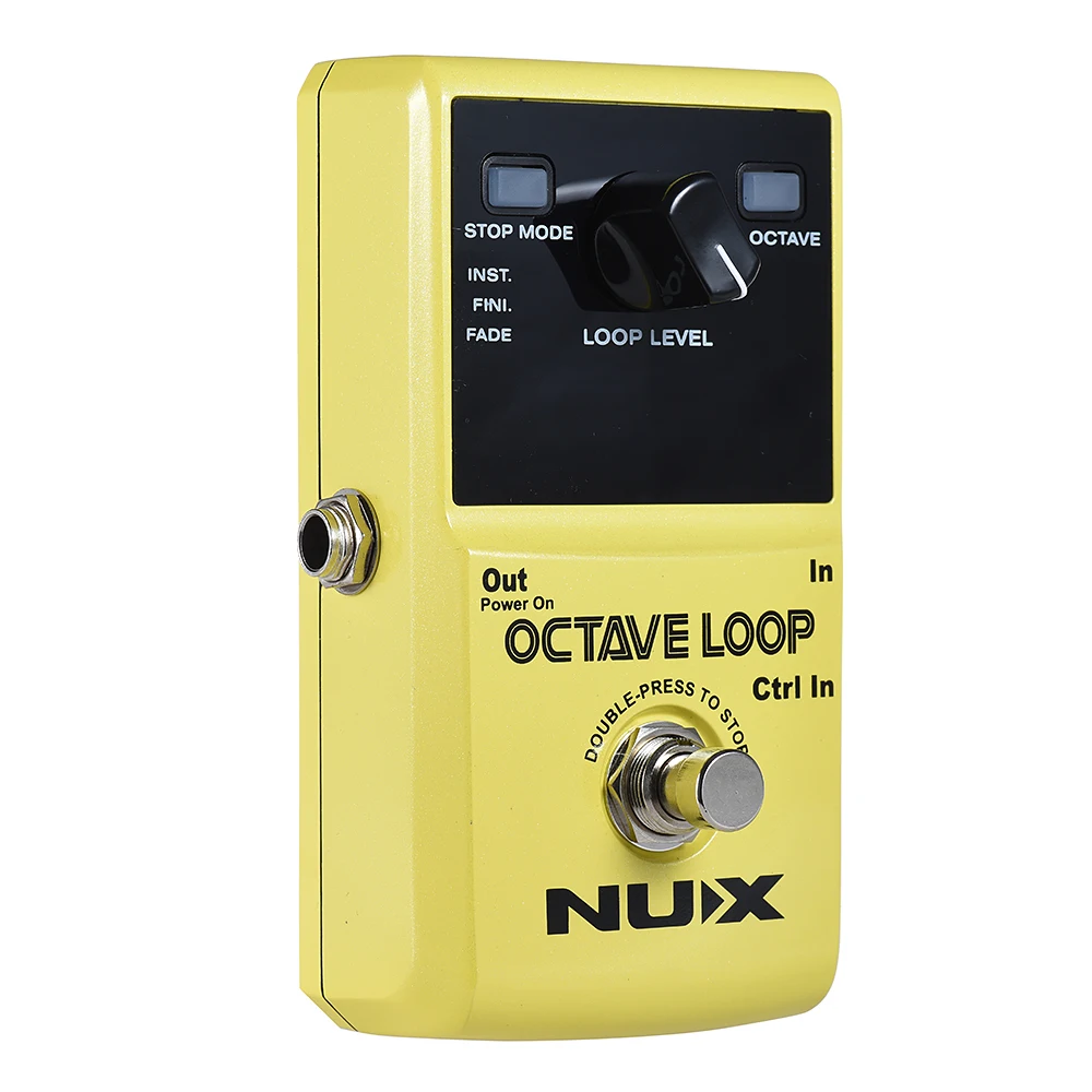 

NUX OCTAVE LOOP Guitar Loop Pedal Looper 5 Minutes Recording Time with Built-in -1 Octave Effect