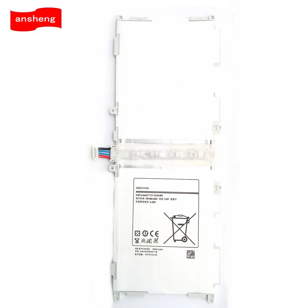 Высококачественный аккумулятор для планшета Samsung GALAXY TAB 4 T530 T531 T535 P5220 6800 мА/ч 10 1