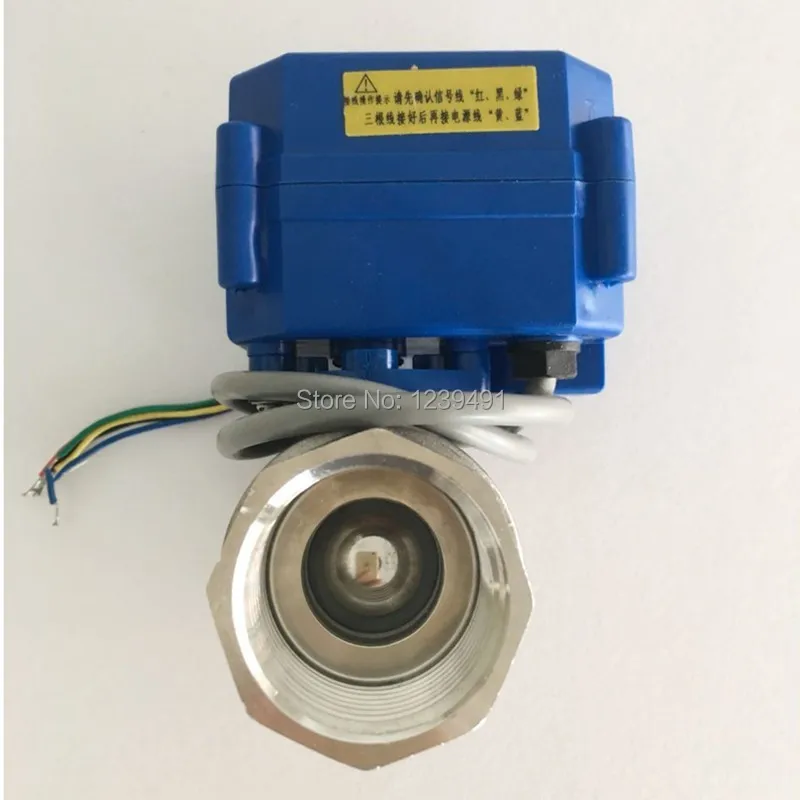 

DN20 3/4" stainless steel Two Way Motorized Ball Valve, DC5V 12V 24V AC220V Electrical Ball Valves 3/4" CR01 CR02 CR03 CR04 CR05
