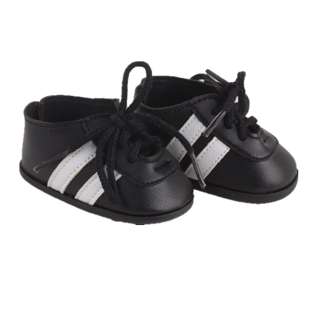 Новые черные кроссовки LUCKDOLL 18 дюймов американская кукла 43 см аксессуары для