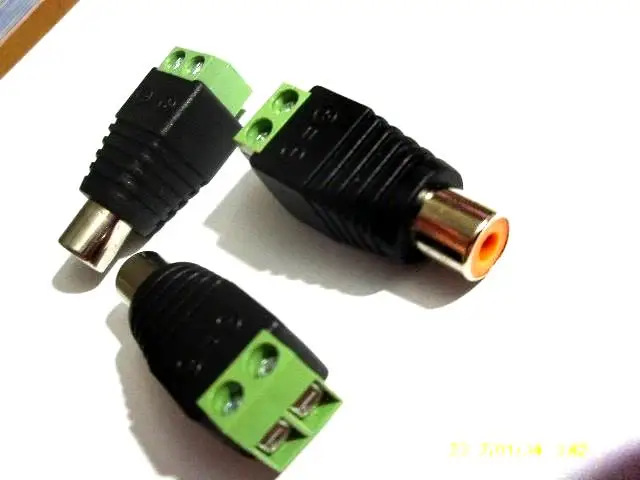 4 шт. Клеммная колодка к RCA гнездовой разъем для ТВ видео адаптера|block terminal connector|block