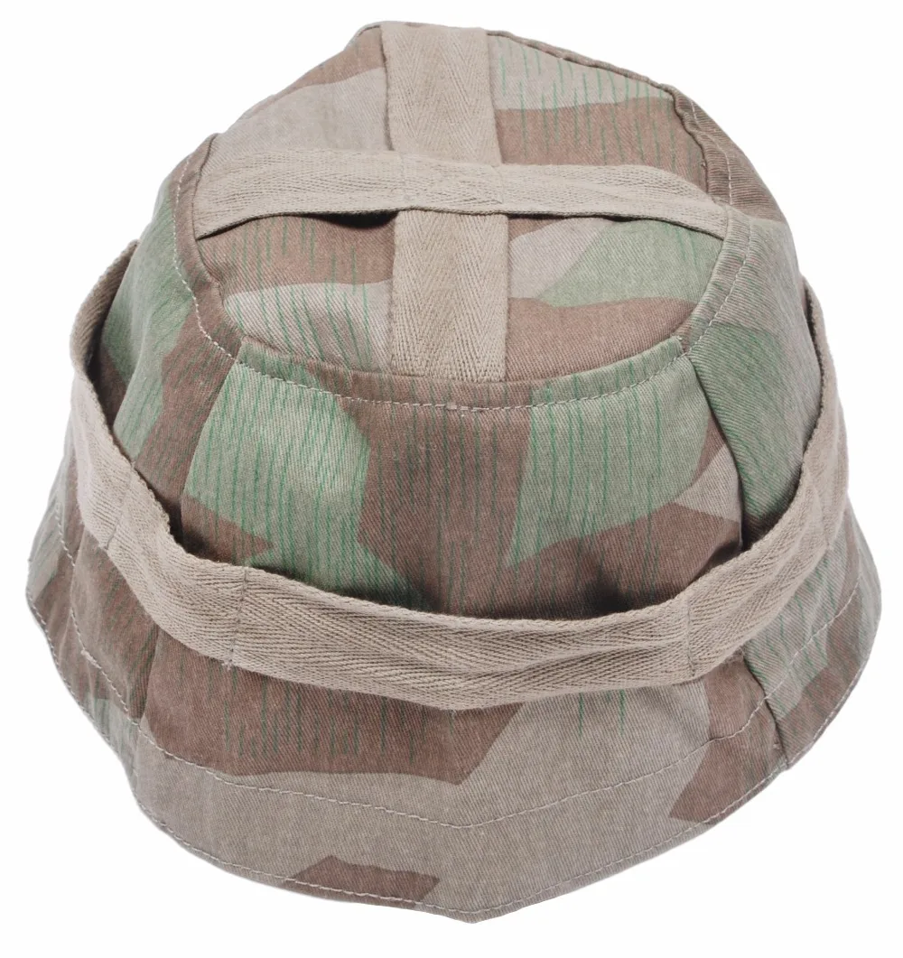 

WWII GERMAN FALLSCHIRMJAGER PARATROOPER M38 HELMET COVER SPLINTER CAMO