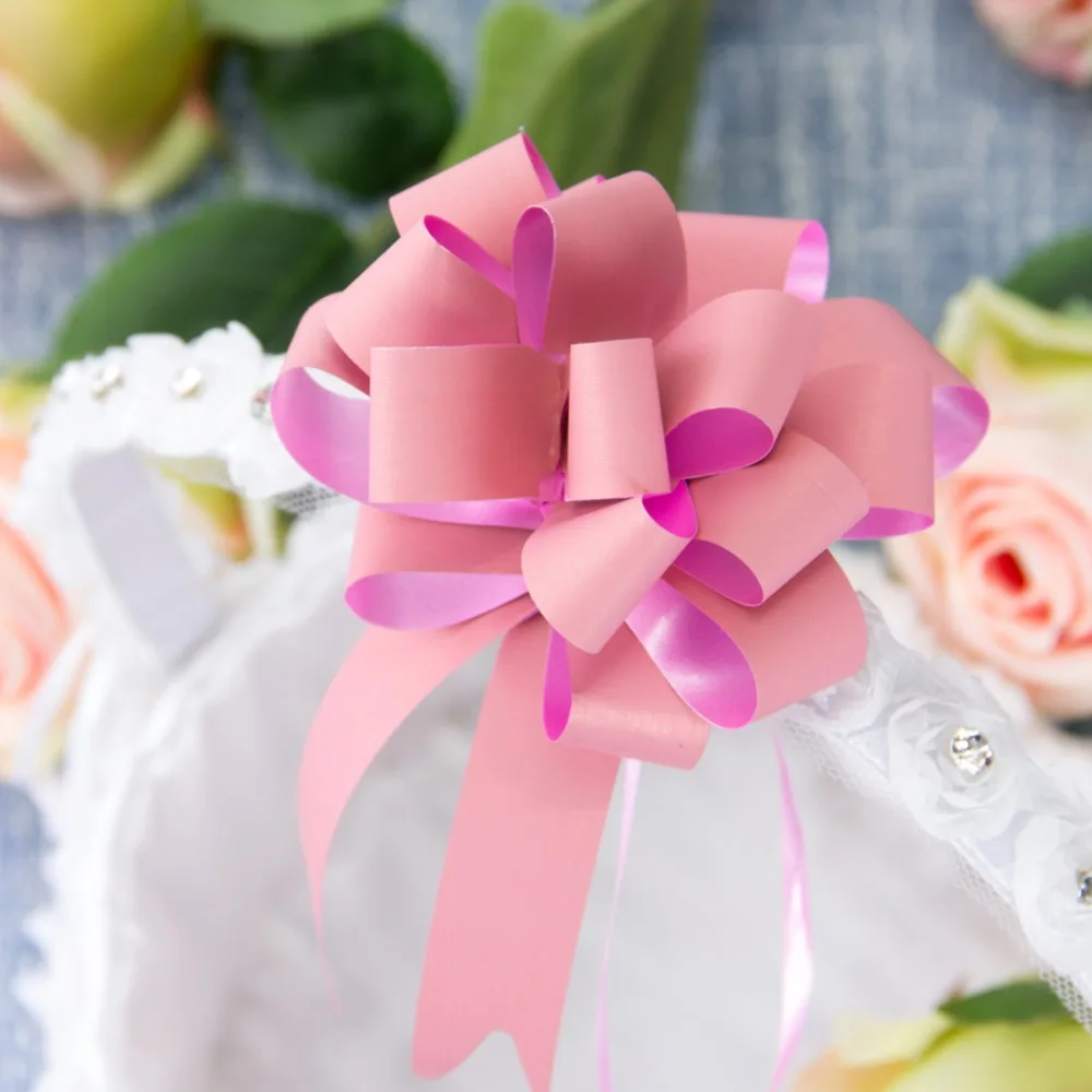 10 шт./компл. Потяните лук подарочные ленты цветок обертки для свадебных