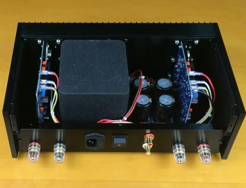 Готовый классический Клон усилителя мощности QUAD405 на MJ15024 100 Вт + HIFI AMP |