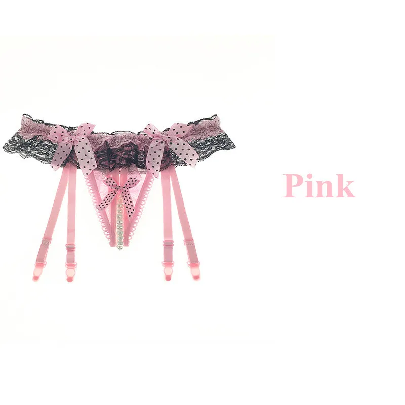 Style 1 Pink Garter Сексуальное нижнее белье, кружевные сексуальные чулки, набор, горячее женское нижнее белье, женские нейлоновые чулки до бедра, подвязки, колготки на подтяжках, пояс - Цвет: Style 1 Pink Garter