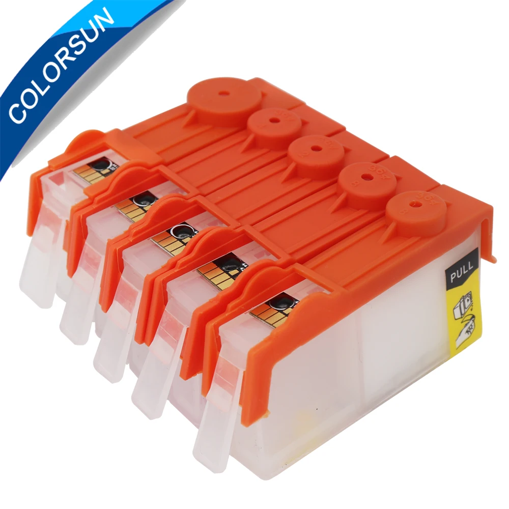 Чернильный картридж Colorsun для HP 364 5 шт. XL 5520 5524 6510 6520 7510 B109 B110 B209 B210 C309 C310 с чипом ARC|ink