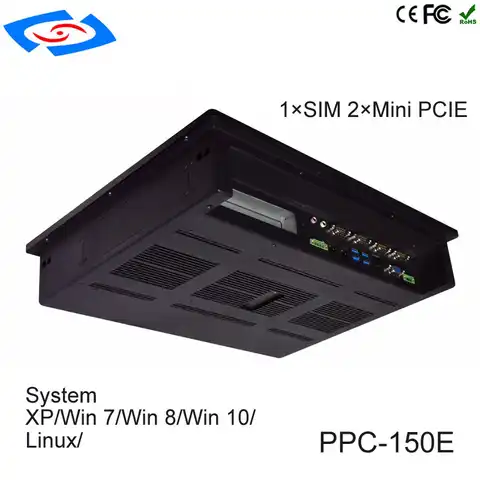 Недорогой 15-дюймовый сенсорный экран, встроенный промышленный планшетный ПК IP65, безвентиляторный дизайн с Intel Core I3-3110M/I5-3210M/I7-3610QM