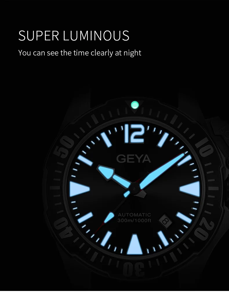 Обновленная версия Geya Miyota мужские часы Submariner Diver RLX мужские часы светящиеся сапфировые автоматические механические наручные часы