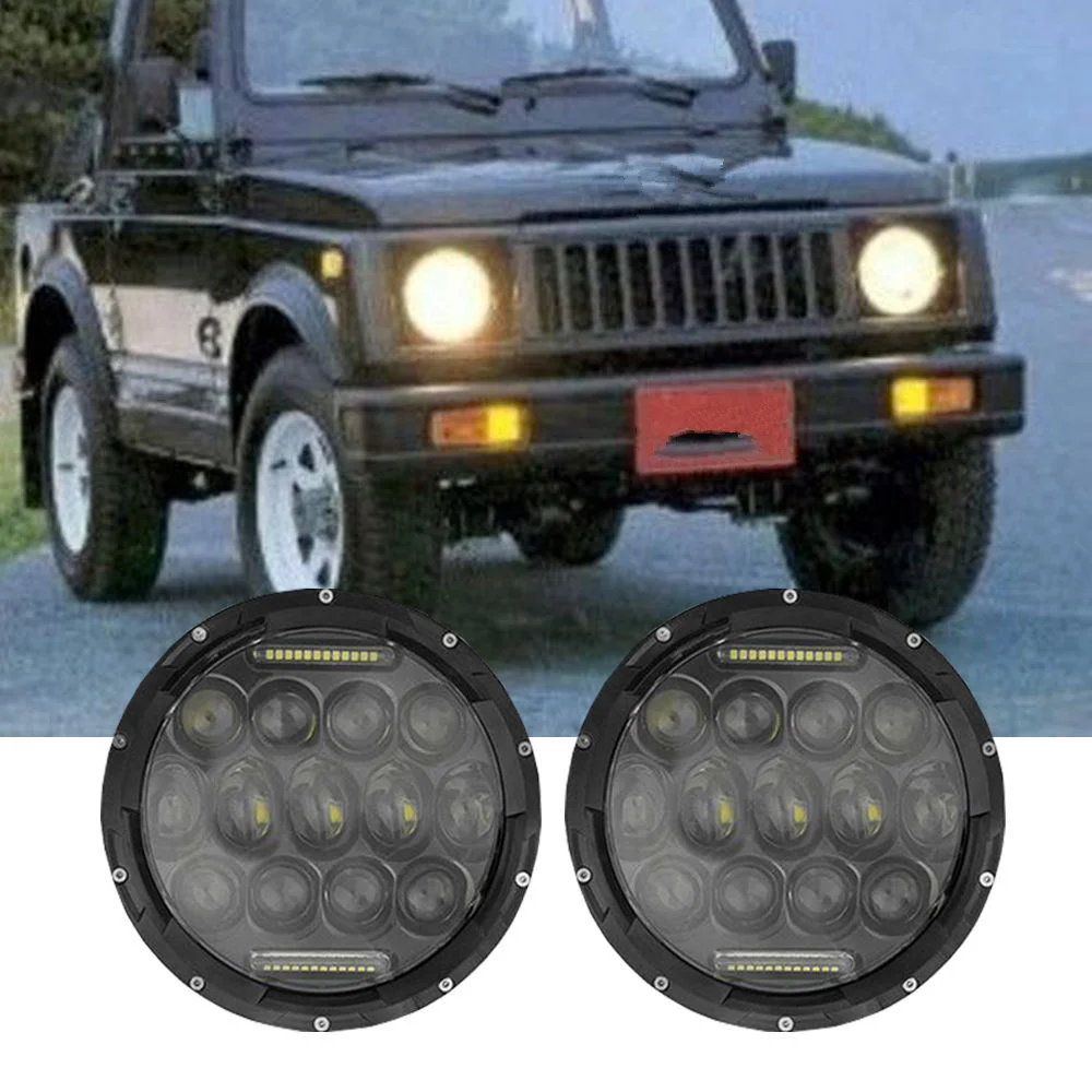 7 дюймовый круглый светодиодный фар угол глаза для Lada Niva 4x4 suzuki самурая Hummer H1H2 фара