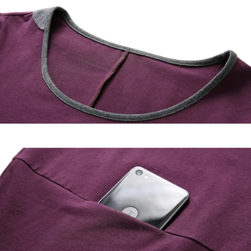 Футбола женская для среднего возраста с длинным рукавом и карманом большие