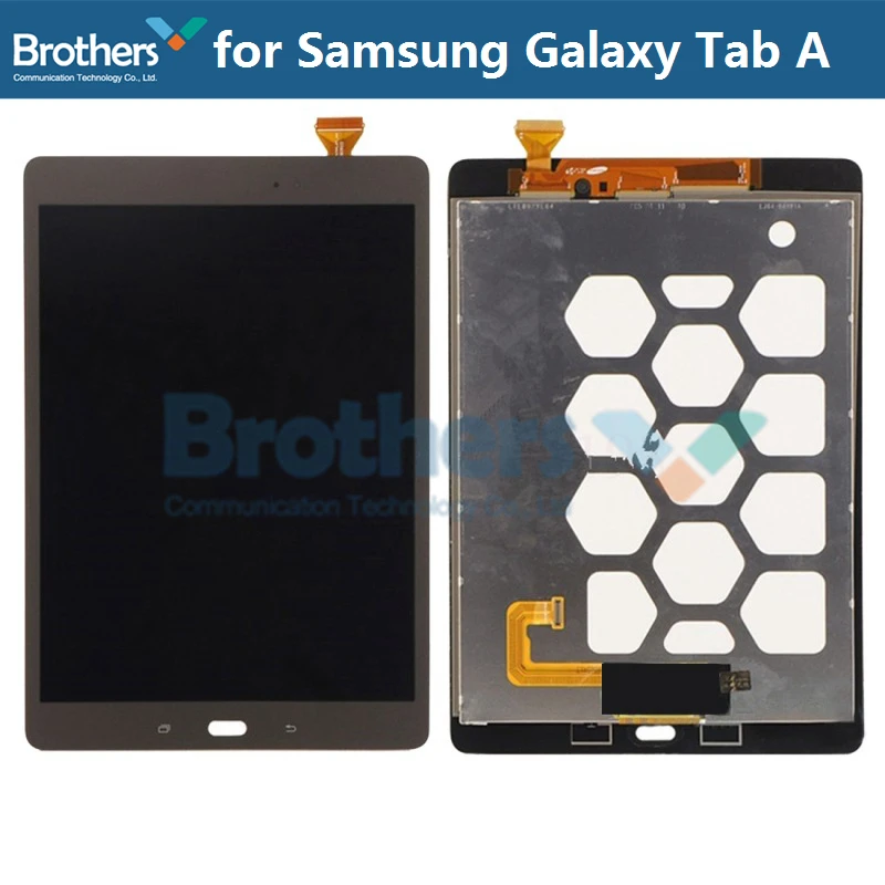 Планшетный ЖК-дисплей в сборе для samsung Galaxy Tab A 9,7 SM-T550 T550N T555, комбинированный ЖК-дисплей с сенсорным экраном, дигитайзер, стекло