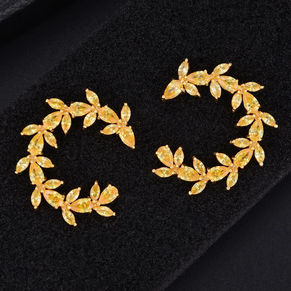 24 мм популярные серьги-гвоздики с апертурой левого ветка для невесты обручальные