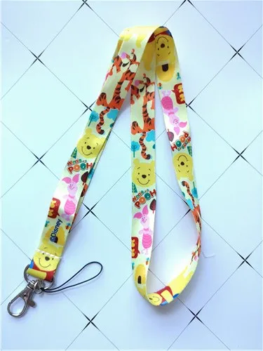 S-010 1 шт. Мультяшные аниме собаки Микки Минни медведи Marie Cat Дональд Дак Русалка Принцесса ключ ремешки id значок держатель брелоки ремешки - Цвет: S-010