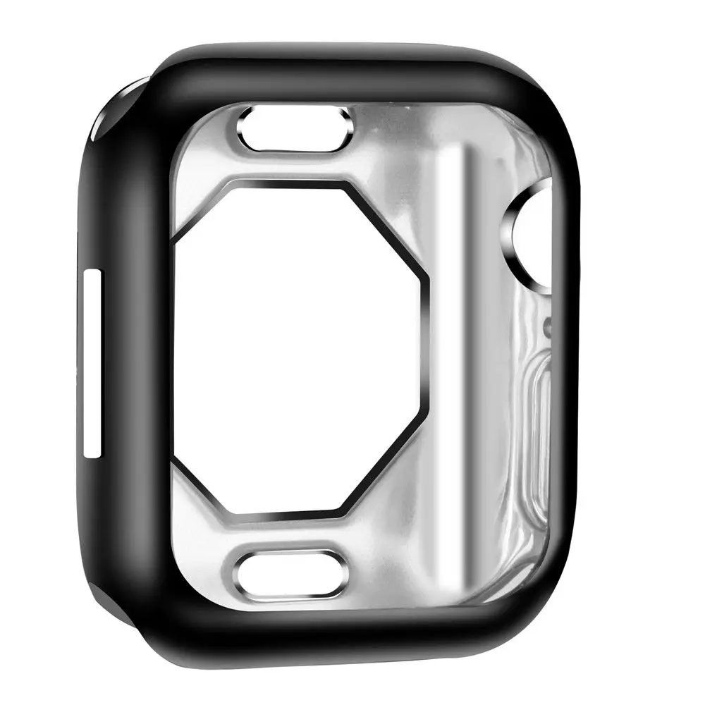 Цветной тонкий чехол для часов Apple Watch серии SE 6 5 4 40 мм 44 мягкое покрытие гибкая