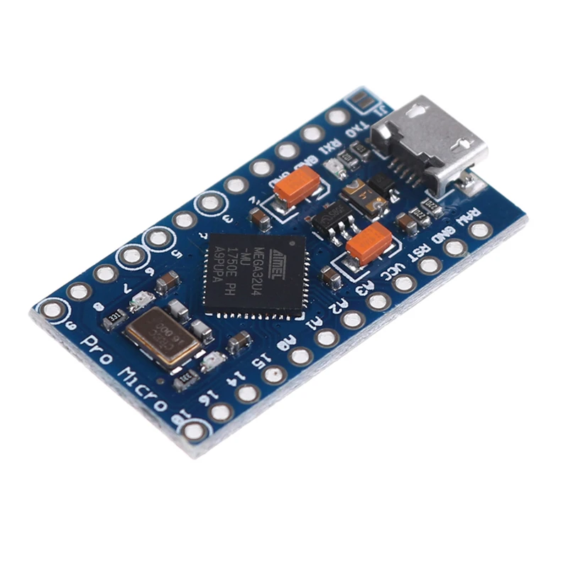 Hot Pro Micro ATmega32U4 5 в 16 МГц Замена ATmega328 для Arduino Mini с 2-рядным штырьковым разъемом Leonardo