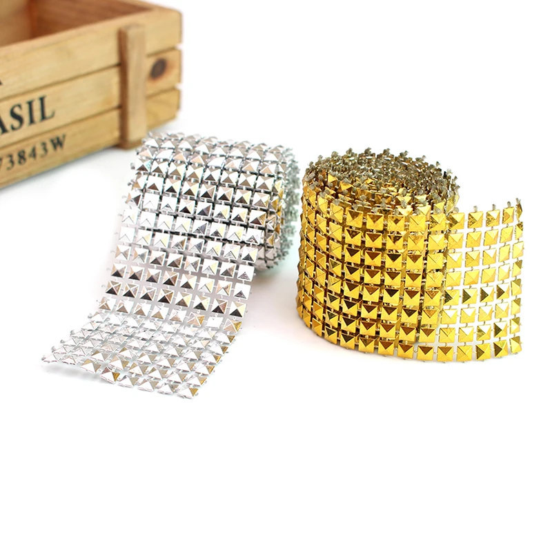 Коническая Хрустальная сетка рулон Алмазная Пирамида Конус событие Вечеринка