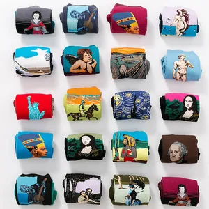 Носки женские, с изображением Ван Гога, с изображением звездной ночи, на осень и зиму