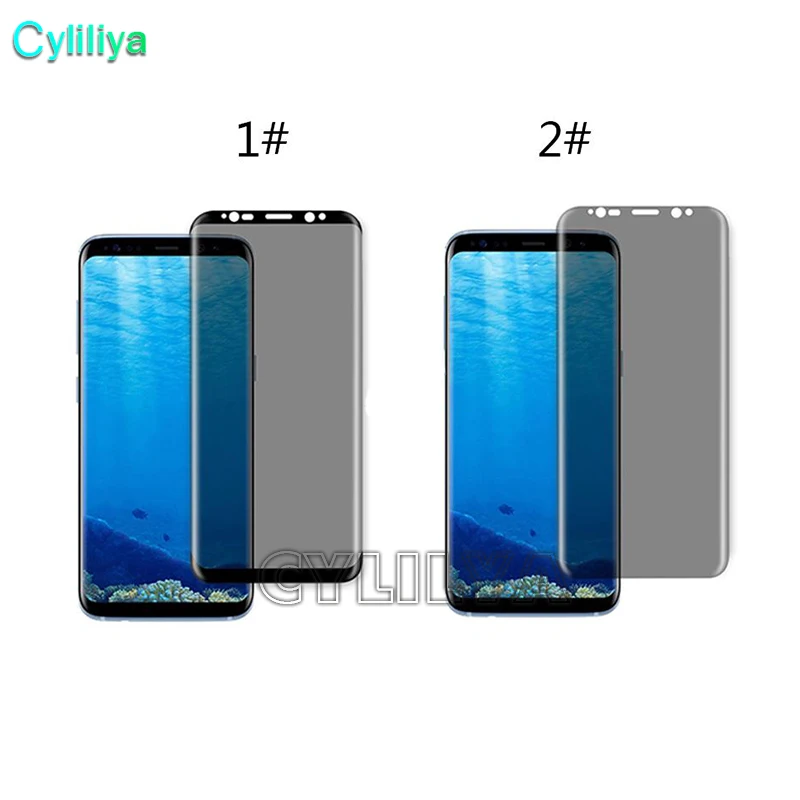 50p 5D Curved Privacy Full Cover Tempered Glass Phone Screen Protector for Galaxy S10E S10 Plus S9 S8Plus Note8 Anti-glare | Мобильные