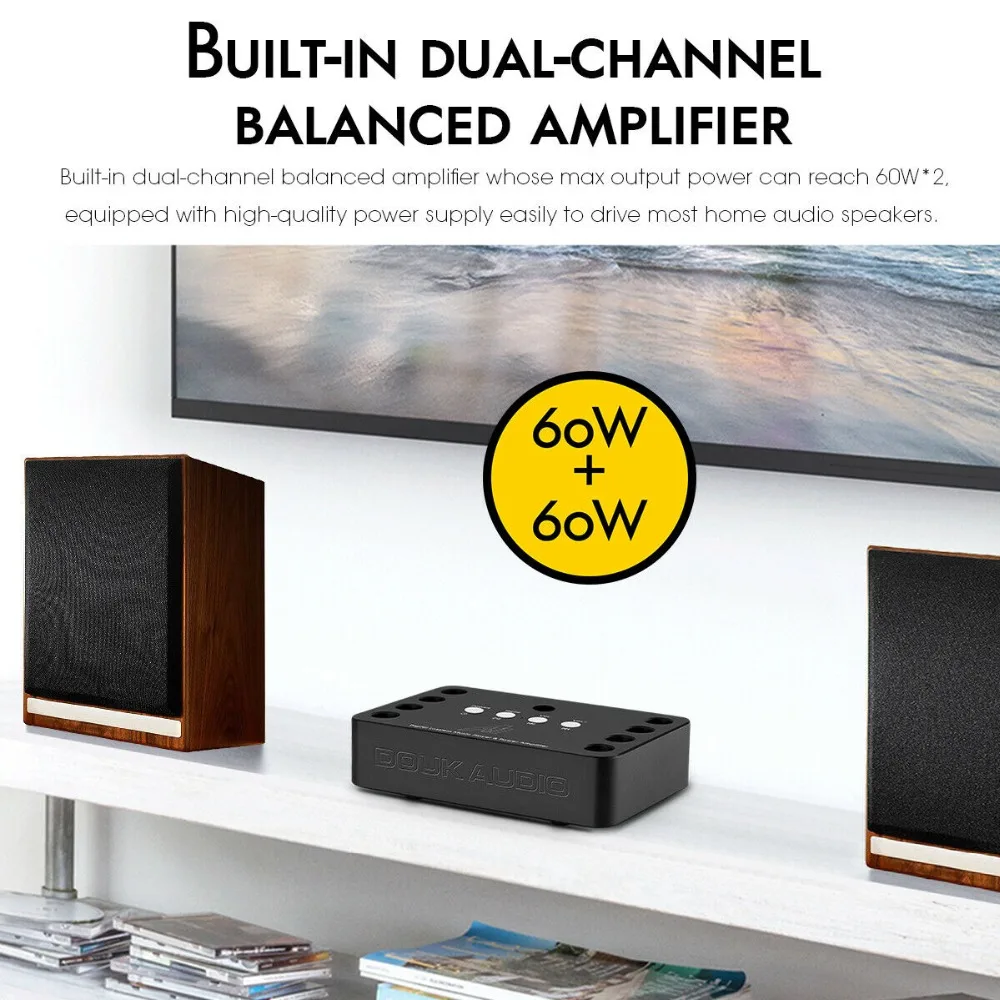 Nobsound HiFi Bluetooth 5,0 аналоговый MOSFET мини стерео аудио усилитель мощности USB u-диск музыкальный плеер Усилитель для наушников