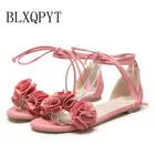 Женские сандалии-гладиаторы большого размера, размеры 31-52