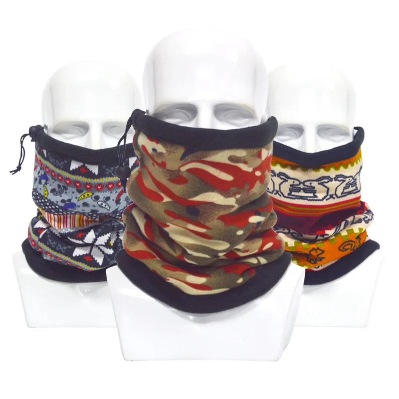 Спорт Зимний грелки шеи Российской шарф полиэстер полярные flecee ветрозащитный