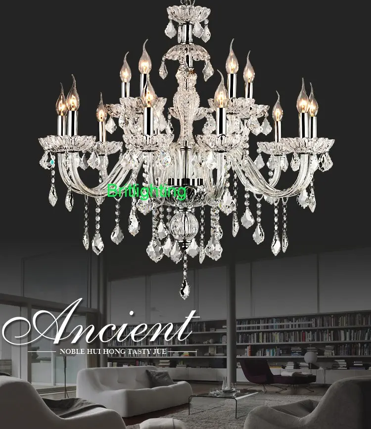 15 хрустальная люстра фары богемной жизни- номер современный прозрачное стекло